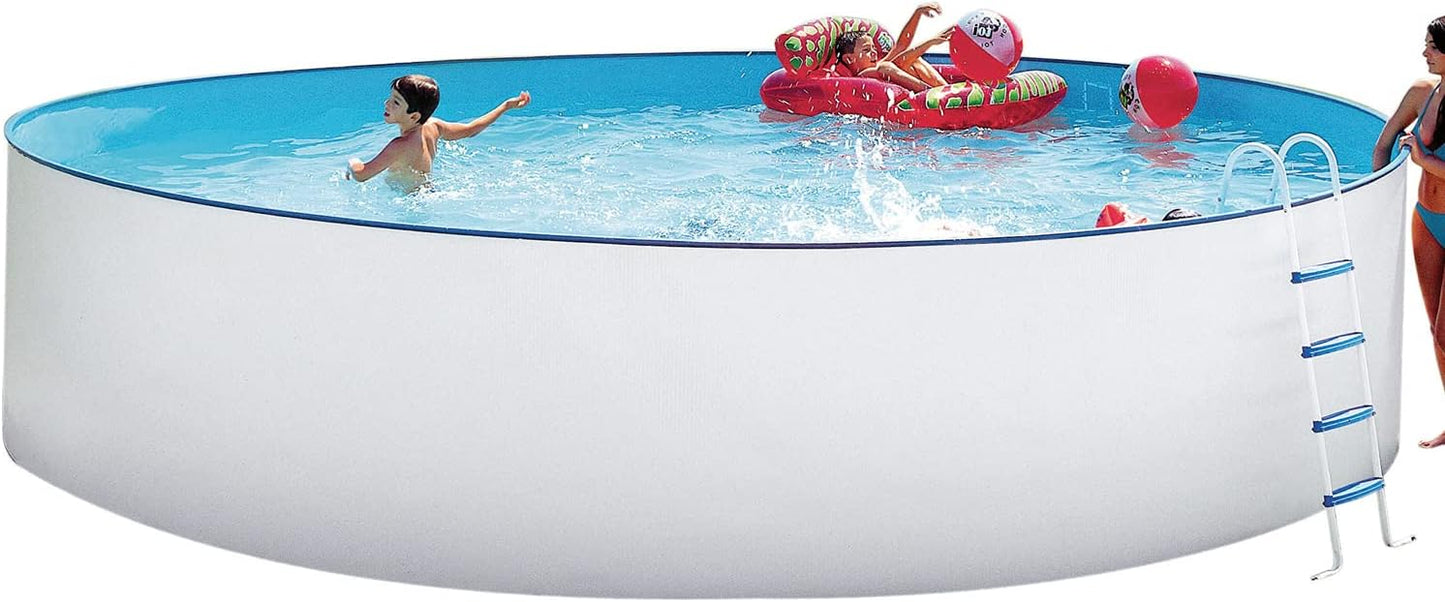 Piscina sobre Suelo 450 x 450 x 120 cm, Acero Inoxidable