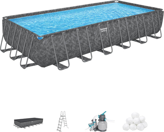 Juego de Piscina Rectangular de 24' x 12' x 52"/7.32 MX 3.66 MX 1.32 m