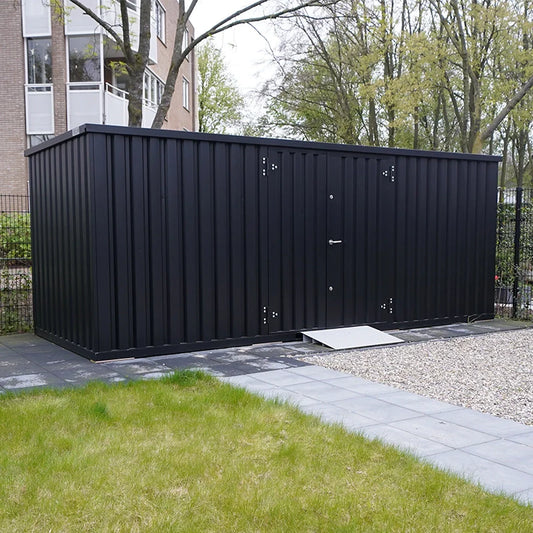 Contenedor de almacenamiento de 5 x 2 metros – con puerta doble&nbsp;