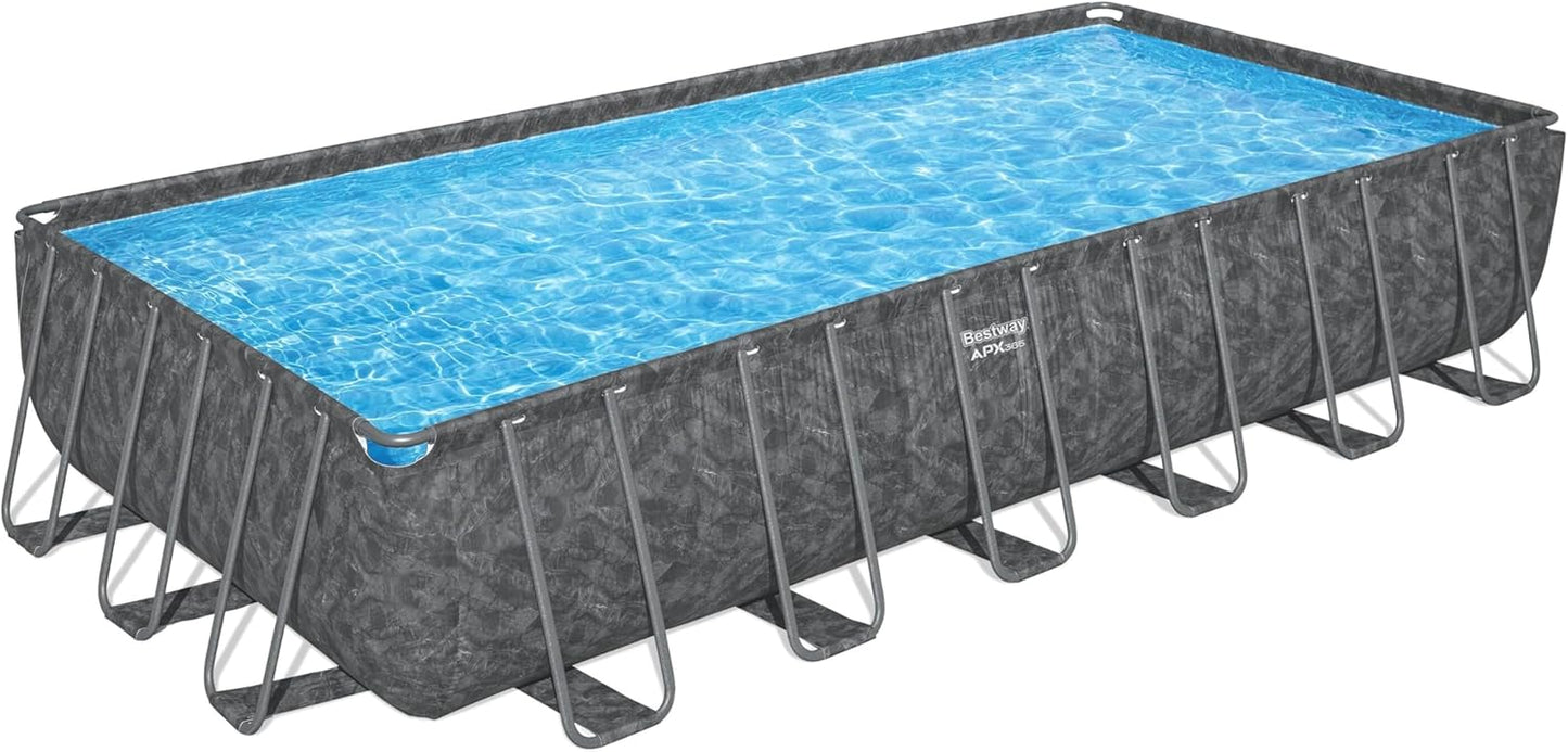 Juego de Piscina Rectangular de 24' x 12' x 52"/7.32 MX 3.66 MX 1.32 m