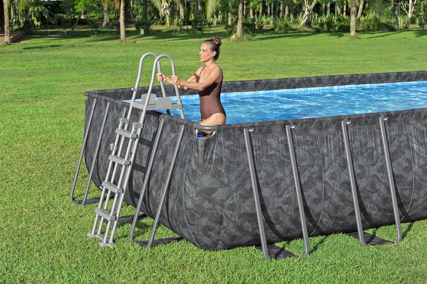 Juego de Piscina Rectangular de 24' x 12' x 52"/7.32 MX 3.66 MX 1.32 m